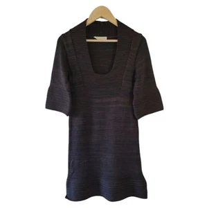 KENAR Made In Italy Brown Wool Blend Knit Dress L Knee Length Fall Quite Luxury - Picture 1 of 11