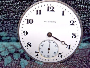 Antique A. Waltham Pocket Watch Movement, # 21188056, 17 jewels. - Picture 1 of 4