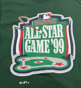 1999 MLB All-Star Game Boston Red Sox Shirt Green by Pro Player Vintage USA XL - Picture 1 of 7