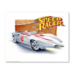 Signed SPEED RACER Mach 5 Poster Print Wall Art 11x14 Unframed - Picture 1 of 4
