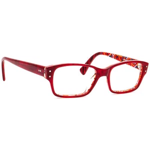 Jean Lafont Small Eyeglasses Ivanhoe 2 686 Red Square Frame France 48[]16 130 - Picture 1 of 6