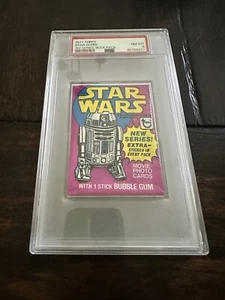 Vintage 1977 Topps Star Wars 3rd Series Sealed Unopened Wax Pack PSA 8 RARE - Picture 1 of 3