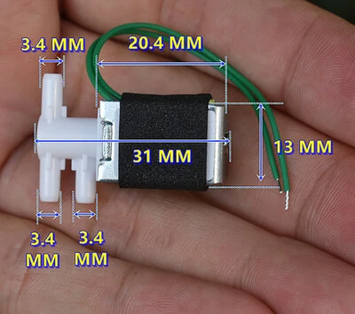 DC9V-12V Micro Electric Solenoid Valve Normally Closed Air Water Control Valve - Image 1 of 4