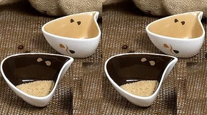 Set 4 ciotoline Goccia, 10 cm in porcellana, Collezione Mandorle by Paben - Imagen 1 de 1