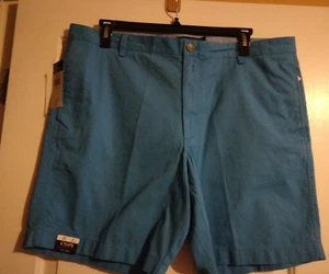 Chaps Men's Shorts Size 40 Blue Twill Chino Flat Front 100% Cotton - Picture 1 of 3
