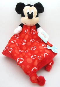 Disney Mickey Mouse Baby Security Blanket with Pacifier Holder By Kids Preferred - Picture 1 of 6
