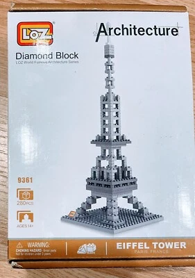 LOZ Diamond Block Architecture - Eiffel Tower, 280 Pieces - Image 1 of 4