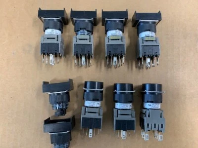 Alcoswitch 164TL Momentary Push Button NO/NC Voltage 250VAC 5A lot of 7  - Image 1 of 4