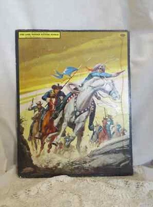 Vintage Lone Ranger Jig Saw Puzzle Frame-Tray Inlay Puzzle WhiTman Publishing Co - Picture 1 of 5