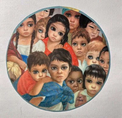 Impresión en lienzo firmada de Margaret Keane - "Nuestros hijos" talla 10" x 8" Foto 1 de 2
