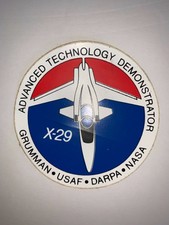 GRUMMAN - U.S.A.F. - DARPA - NASAX- X29 ADVANCED TECHNOLOGY DEMONSTRATOR STICKER