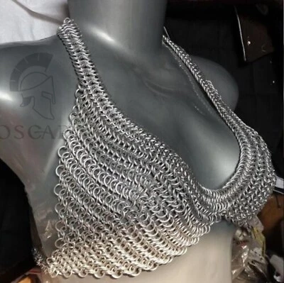Aluminium Butted Chain mail Bra / Top For Women's Fashion Purpose - Image 1 of 2