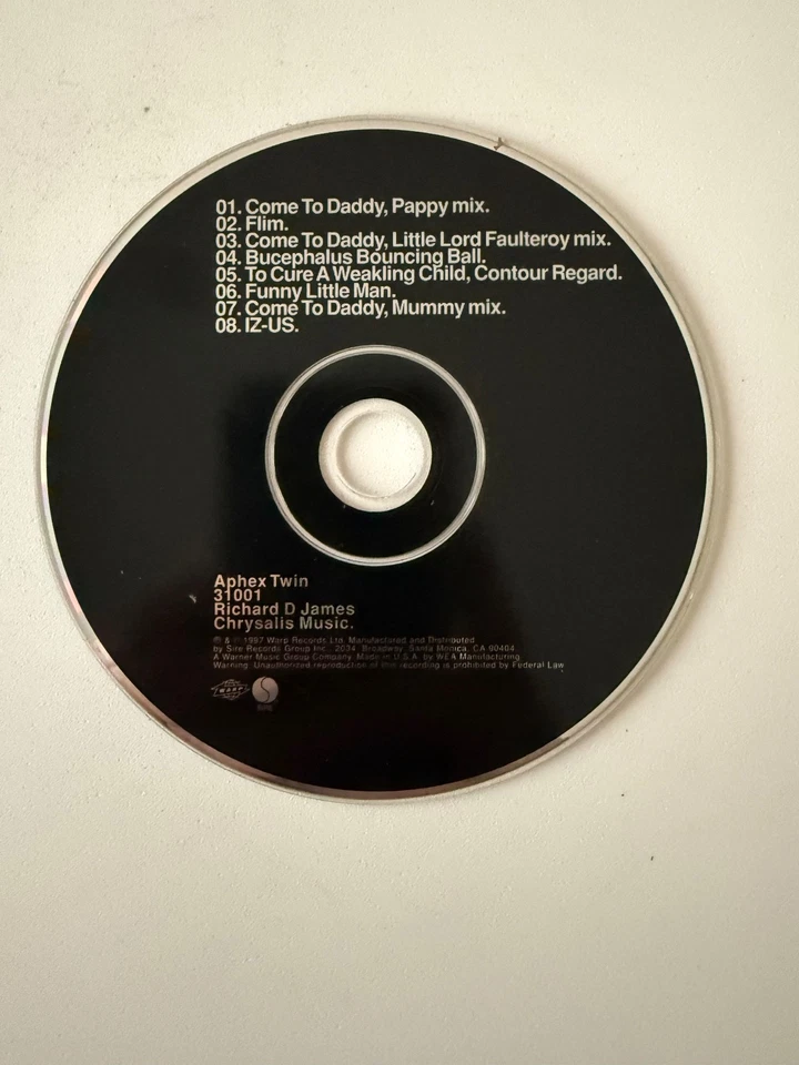 Aphex Twin Come To Daddy  CD Only No Case Or Insert Play Tested - Image 1 of 1