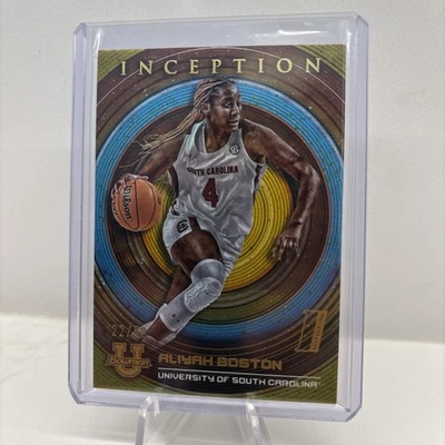 2022-23 Bowman Inception University - Aliyah Boston #55 Gold Foil V1 /50 (RC) - image 1 of 2
