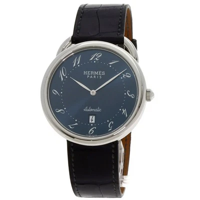 Relojes HERMES Arceau AR4.810 acero inoxidable/cuero para hombre Foto 1 de 4