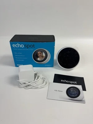 Amazon Echo Spot VN94DQ Black 2.5" Display Wi-Fi Alexa-Enabled Smart Alarm Clock - Image 1 of 4