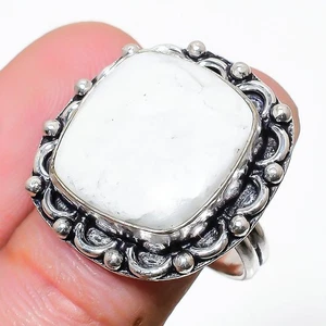 Anello gioiello in argento sterling 925 fatto a mano con pietra preziosa dias... - Foto 1 di 5