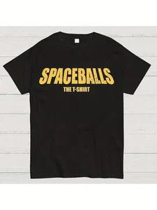 Spaceballs The T Shirt Black Basic Crew Neck Men's 3XL XXXL New Retro 90's - Picture 1 of 1