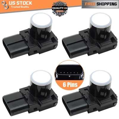 4pcs For Toyota Lexus PDC Bumper Parking Ultrasonic Sensor White 89341-33140 - Изображение 1 из 4