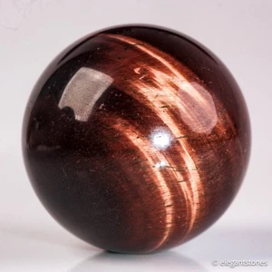 50g33mm Red Tiger Eye Sphere Crystal Ball Natural Quartz Healing Gemstone Chakra - Foto 1 di 10