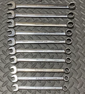 Snap-on SOEXM 10 Piece 12 Point Metric Flank Drive Wrench Set 10-19mm - Bild 1 von 8