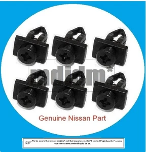 Genuine NISSAN Cowl Top Grill Clip 66814-01A00 6pcs Set FAIRLADYZ 300ZX Z32 - Picture 1 of 2