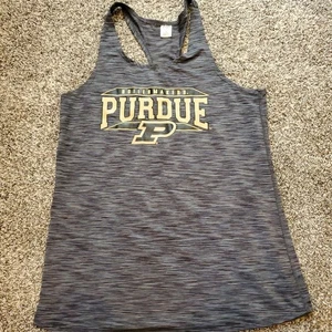 Sideline Apparel Purdue Boilermakers Spellout Damen Medium Racerback Tank grau - Bild 1 von 5