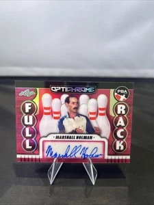 2025 Leaf Eclectric PBA Full Rack Autografo Marshall Holman Card #OF-MH1/7 Auto - Foto 1 di 2