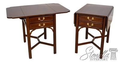 70190: Par de mesas laterais de mogno HENKEL HARRIS Pembroke - Imagem 1 de 4