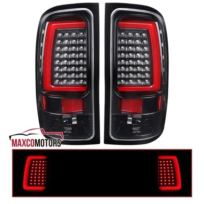 Jet Black Tail Lights Fits 2007-2013 GMC Sierra 1500 2500HD 3500HD LED Bar Lamps Foto 1 de 4