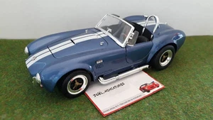 SHELBY COBRA 427 SC bleu clair métal 1/18 ROAD SIGNATURE YATMING voiture miniatu - Imagen 1 de 8