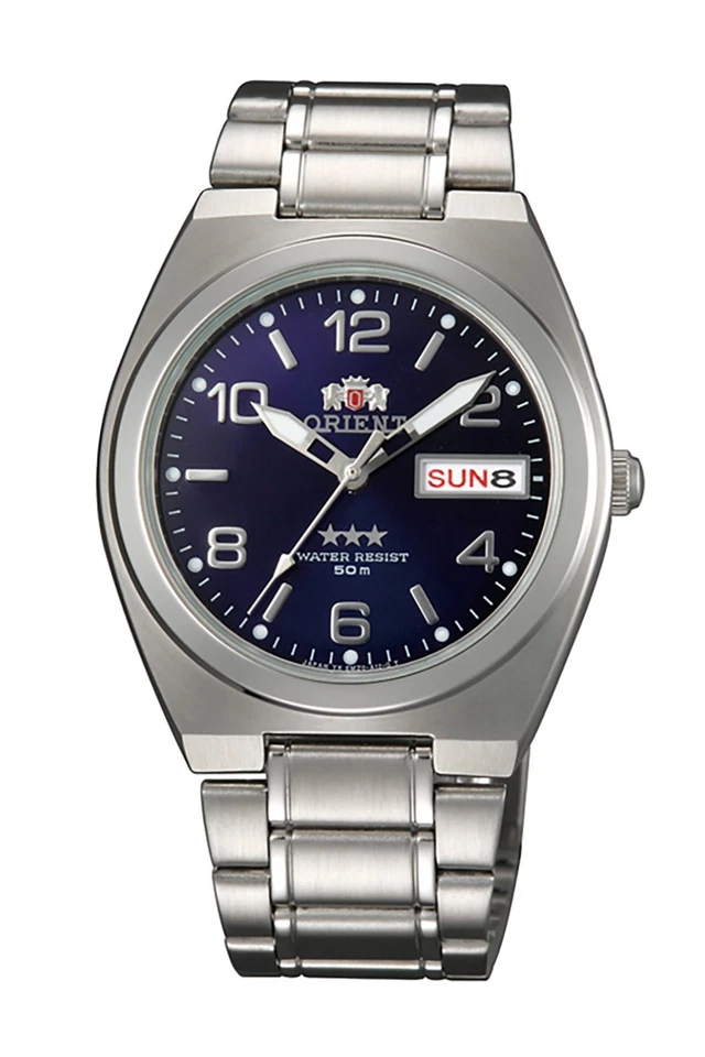 Rare Orient 3 Stars Automatic Luminous Hands SAB08002D Blue Dial  Made in Japan - image 1 of 1