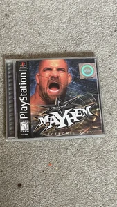 WCW Mayhem Sony PS1 1999 komplett originalverpackt Black Label - Bild 1 von 5