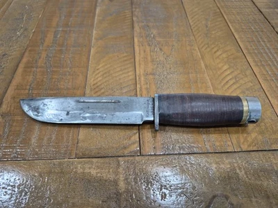 Cuchillo daga de combate militar vintage CATTARAUGUS 225Q WW2. Cuchillo sólido. USA Foto 1 de 4