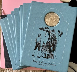 Patriots Hall Of Fame 1st Ed. Proof Set. 10 Sterling Silver Coins Franklin Mint - Picture 1 of 23