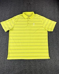 Polo de golf Nike 2010 TPC Sawgrass para hombre XXL 2XL rendimiento a rayas amarillas - Imagen 1 de 10
