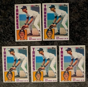 1984 Topps #8 Don Mattingly Rookie Cards Lot Of 5 Different All NR. MT.-MT. - Bild 1 von 22