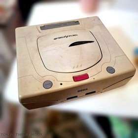 Sega Saturn White Console Only w/ Lunar Disc NTSC-J Japan Retro Used Unit
