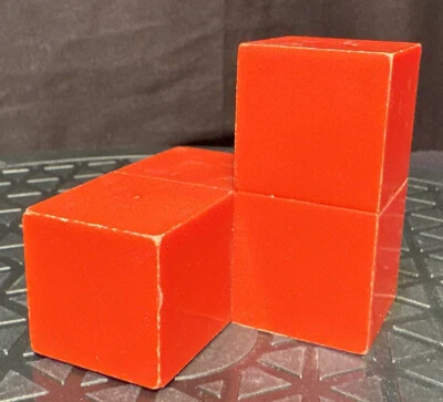 SOMA Puzzle RED Cube Replacement Part Piet Hein Denmark Parker Bro Brain Teaser - Image 1 of 4