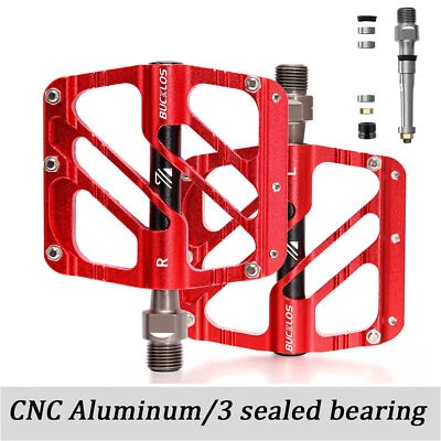 MTB Pedal Mountain Bike Flat Pedals 3 Bearing 9/16” Aluminum Fit Shimano/DMR US - Image 1 of 4