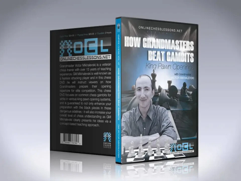 How Grandmasters Beat Gambits - King Pawn Openings - EMPIRE CHESS Chess DVD - Image 1 of 1
