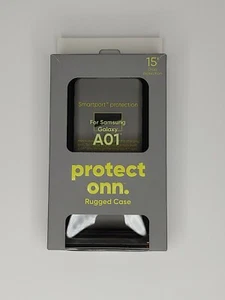 Robuste Handyhülle für Samsung Galaxy A01 von Onn in schwarz NEU - Bild 1 von 2