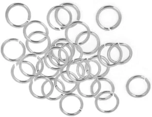 100 Qty. Sterling Silver Jump Rings (0.76x6.8mm), 20.5 Gauge By JensFindings - Picture 1 of 1