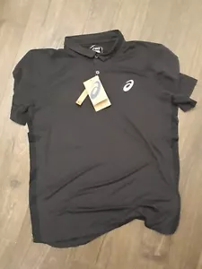 CAMISETA POLO ASICS CLUB PREFORMANCE NEGRA TALLA M - Imagen 1 de 1