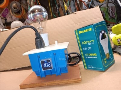 Probador de bombilla atenuada para amplificadores limitador de corriente *INCLUYENDO BOMBILLA DE 100W y METRO* Foto 1 de 4