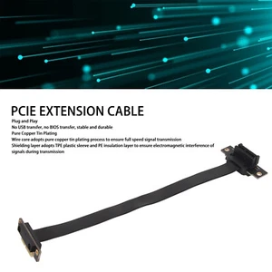 PCIE 3.0 1X Extension Cable Dual 90 Degree Right Angle PCIE Riser Card Adapter - Photo 1/12