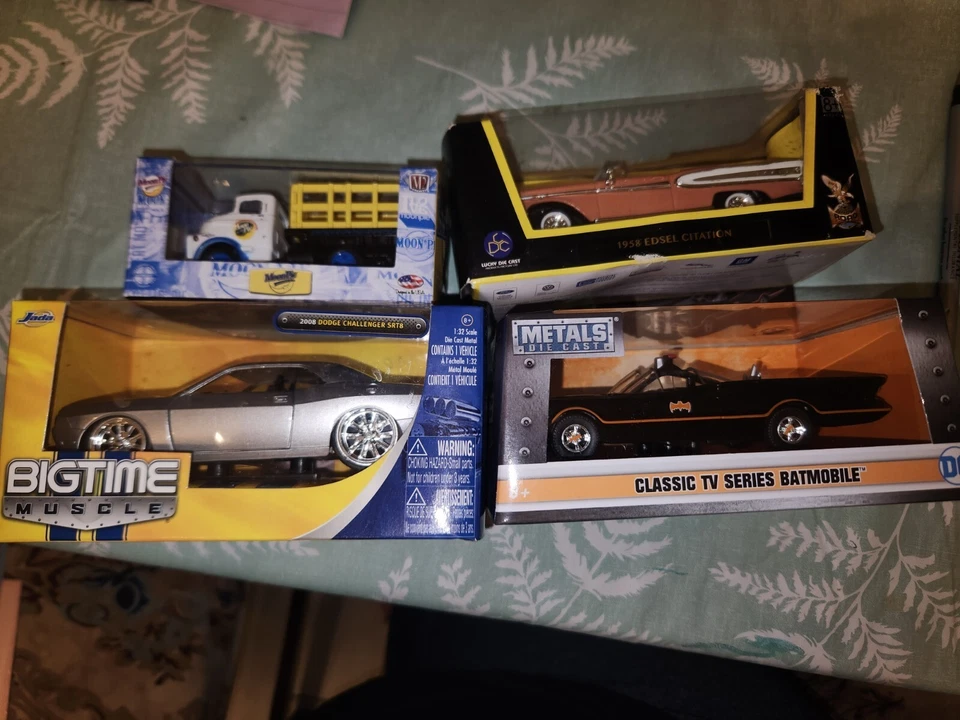 Lot Of 4 Model Cars-M2-Edsel-Dodge-Batman - Image 1 of 4