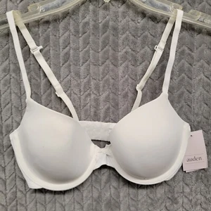 Auden The Everyday Lightly Lined Demi Bra Underwired Size 32C White - Picture 1 of 6