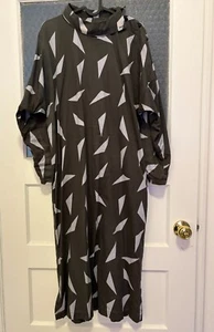 vintage marimekko lata 80-te geometryczna długa sukienka - Zdjęcie 1 z 6