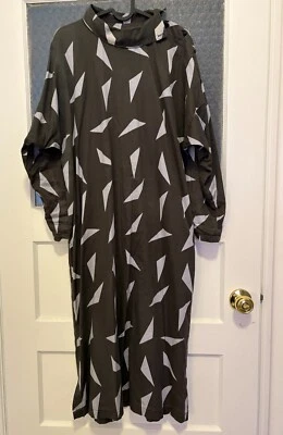 vestido largo geométrico vintage marimekko años 80-90 Foto 1 de 4